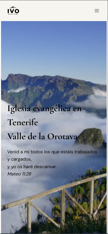 Iglesia Valle de la Orotava web mobile